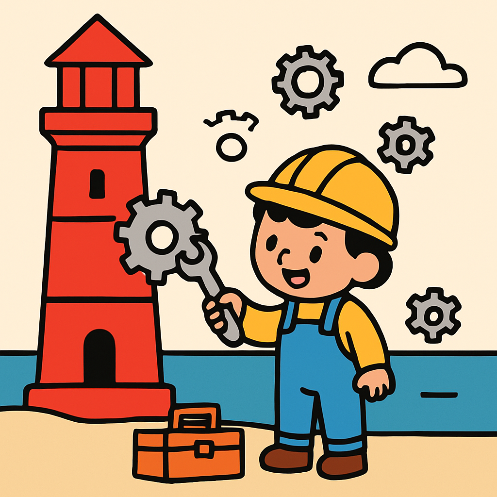 Lighthouse Engineer Explorer paint by diamond