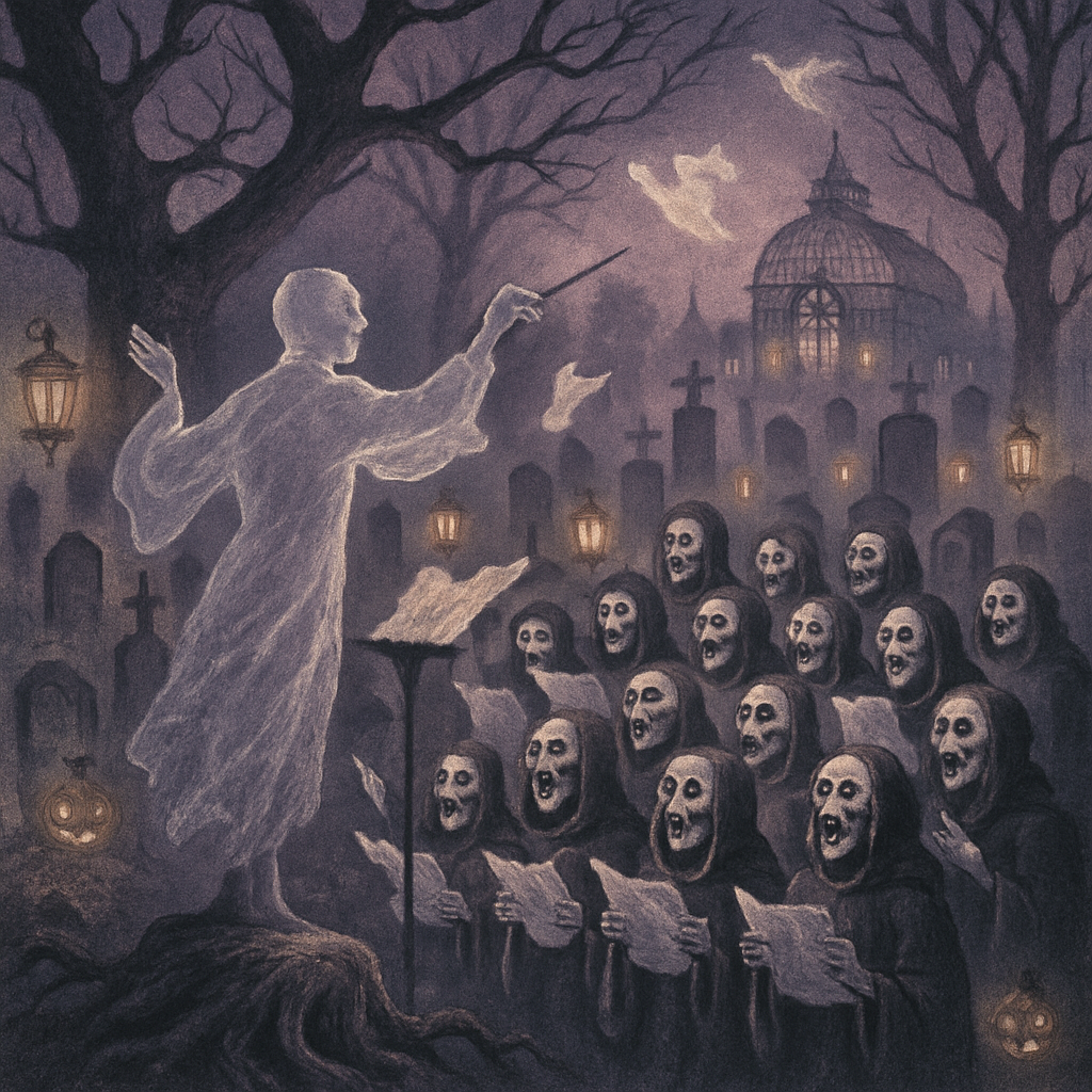 Graveyard Choir Conductor diamond painting