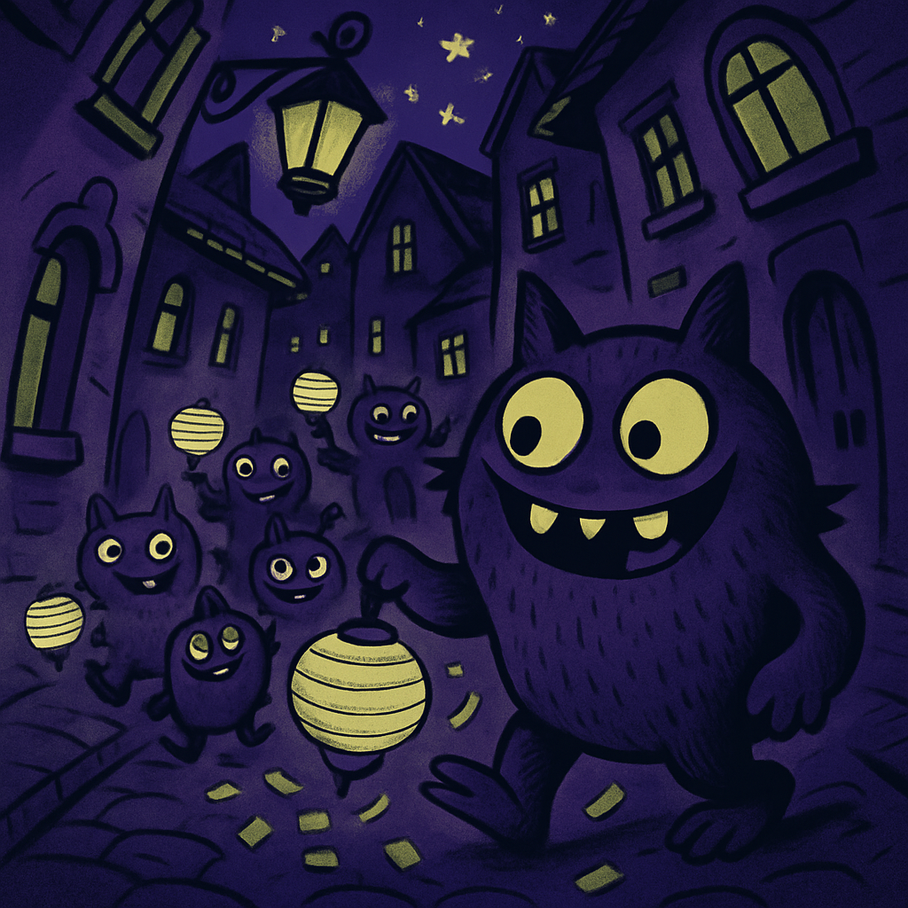 Monster Night Parade Paint by diamonds kits