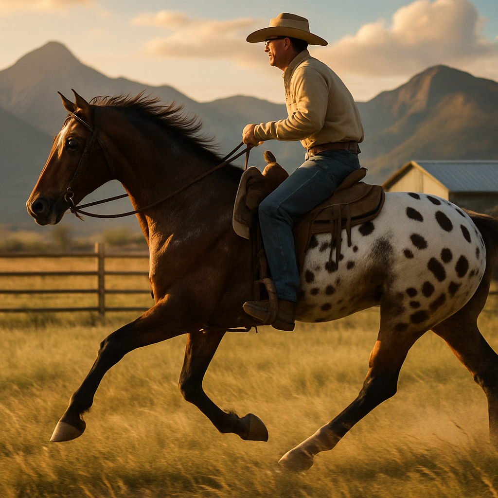 Working Appaloosa Horse paint by diamond