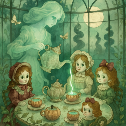 Haunted Tea Party In The Conservatory DIY paint by diamonds