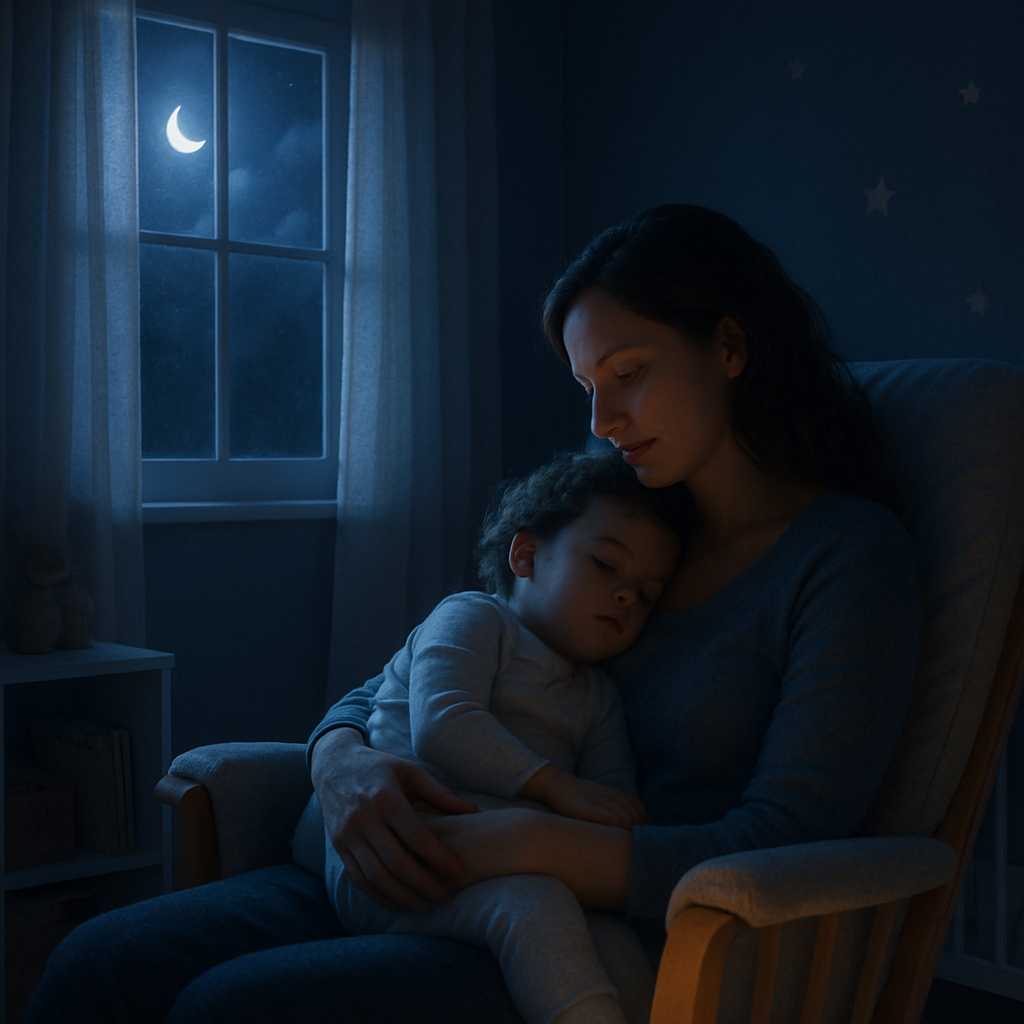 Moonbeam Embrace: Nighttime Comfort And Care Paint by diamonds kits