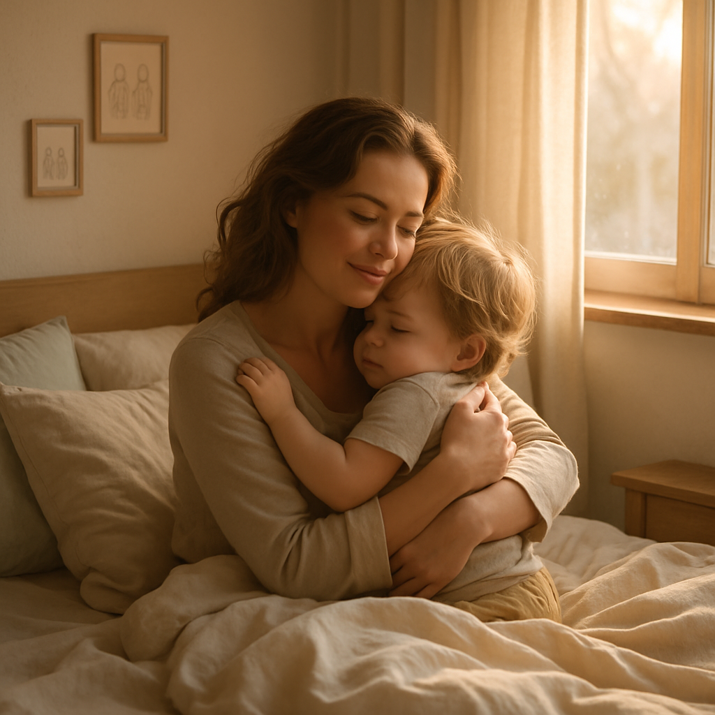 Morning Hugs Cherishing The First Light Together paint by color