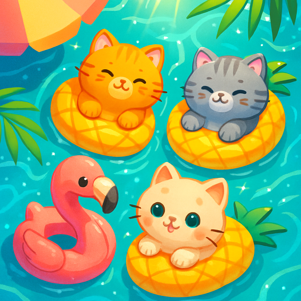 Playful Floatie Crew Paint by diamonds art