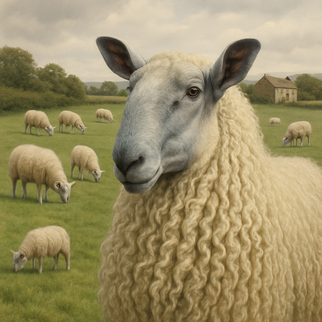Bluefaced Leicester Ram in Pastoral Splendor 5D DIY Paint By Diamond ...