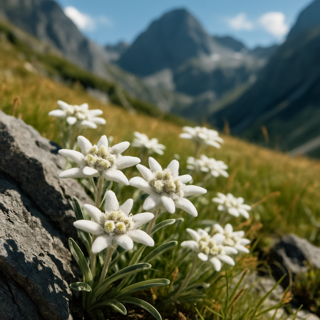 Edelweiss Alpine Meadow painting diamond kit