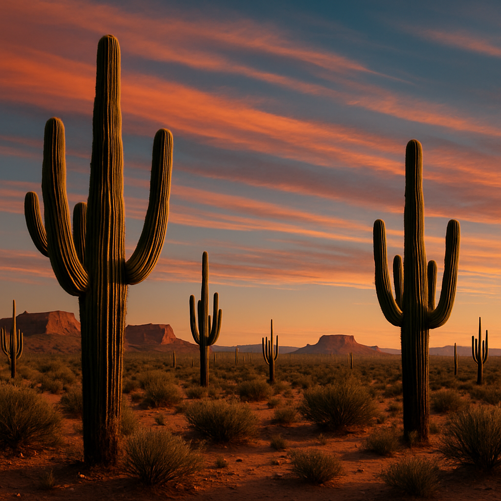 Saguaro Cactus Desert Vista DIY paint by diamonds