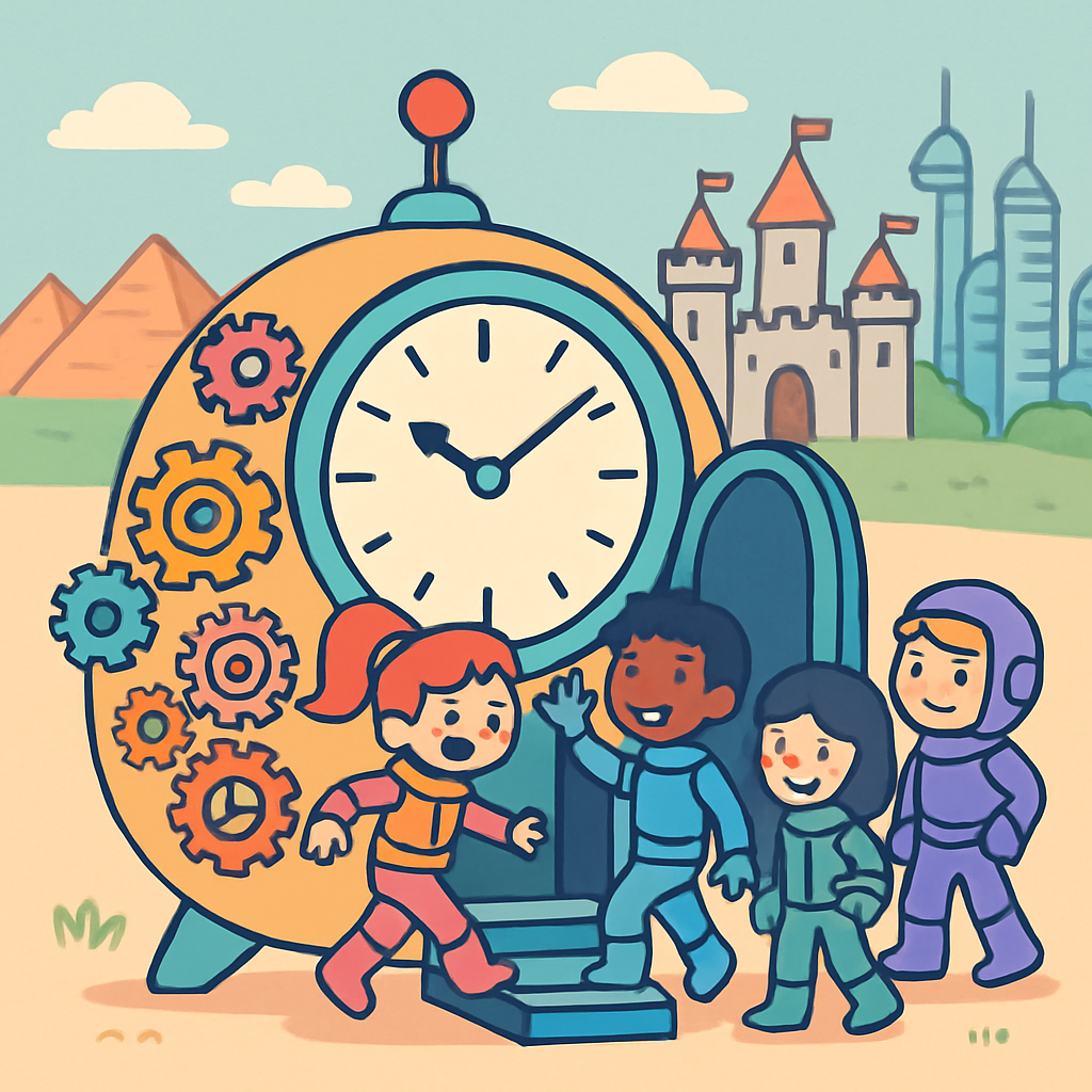 Time Traveling Kids Paint by diamonds kits
