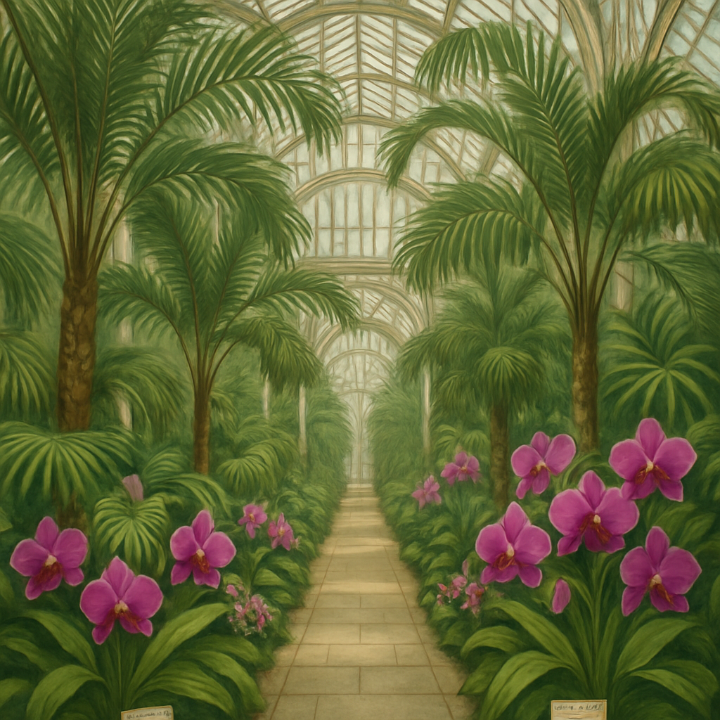 Kew Royal Botanic Gardens Conservatory paint by diamond