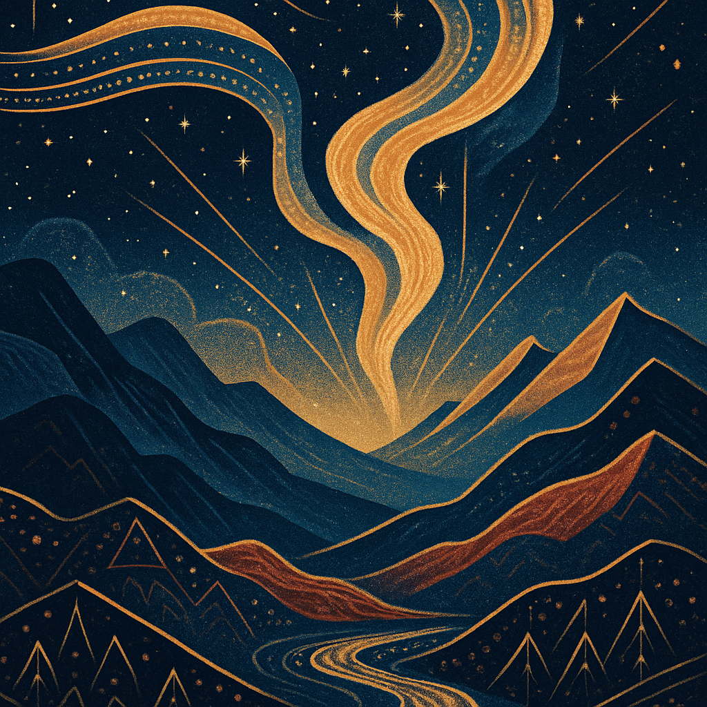 Aurora Fold Horizon painting diamond kit