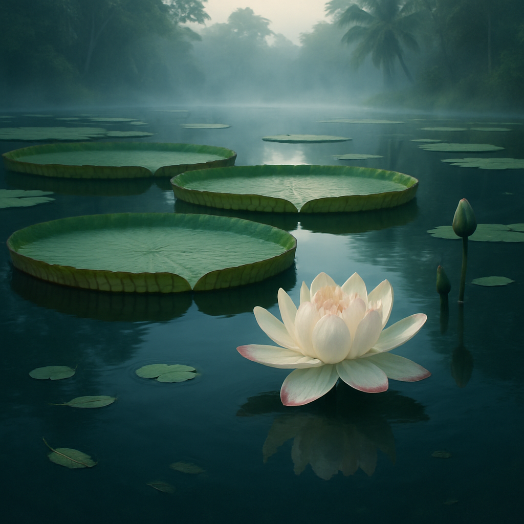 Victoria Amazonica Giant Water Lily Pond Paint by diamonds art