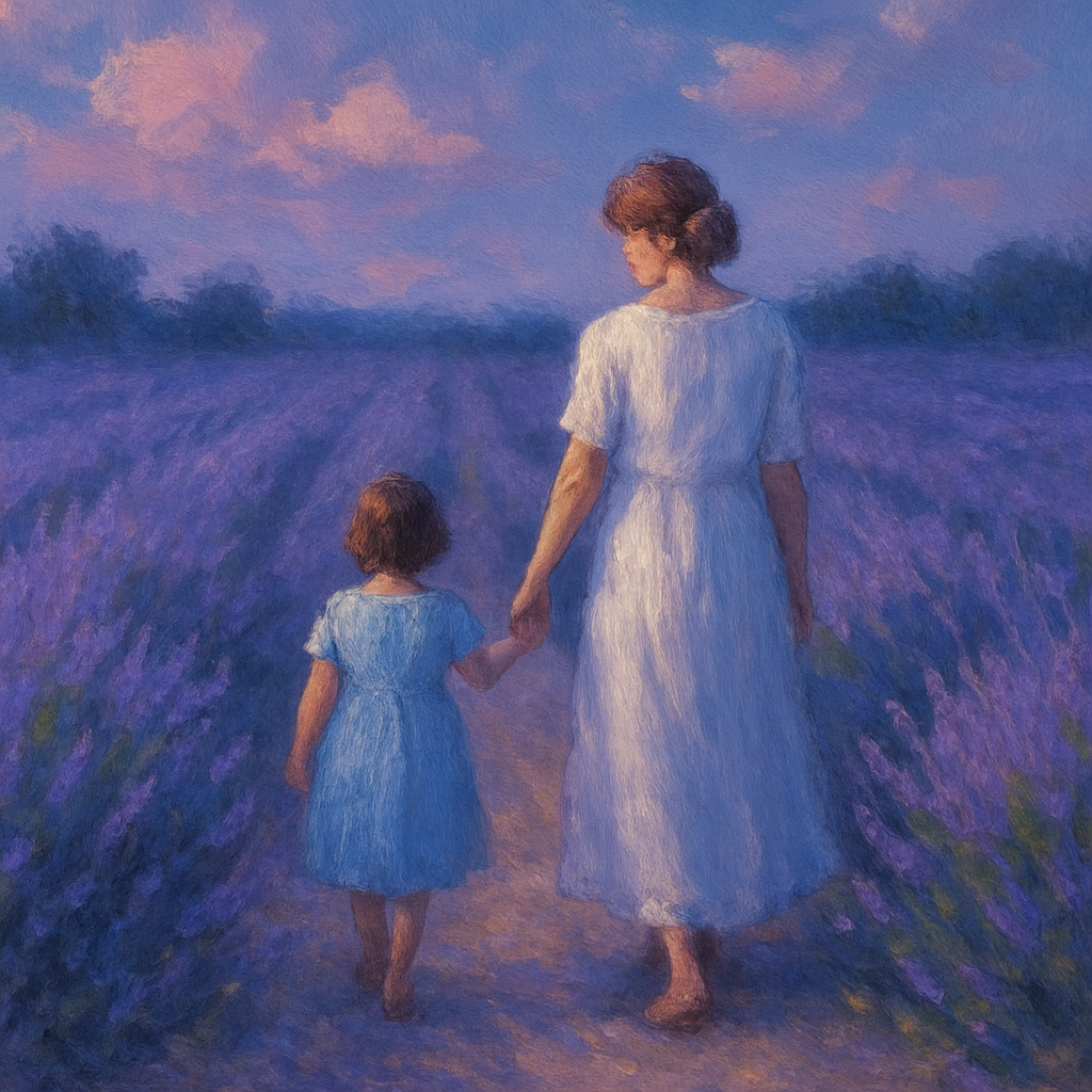 Silent Promises In The Lavender Field Paint by diamonds kits