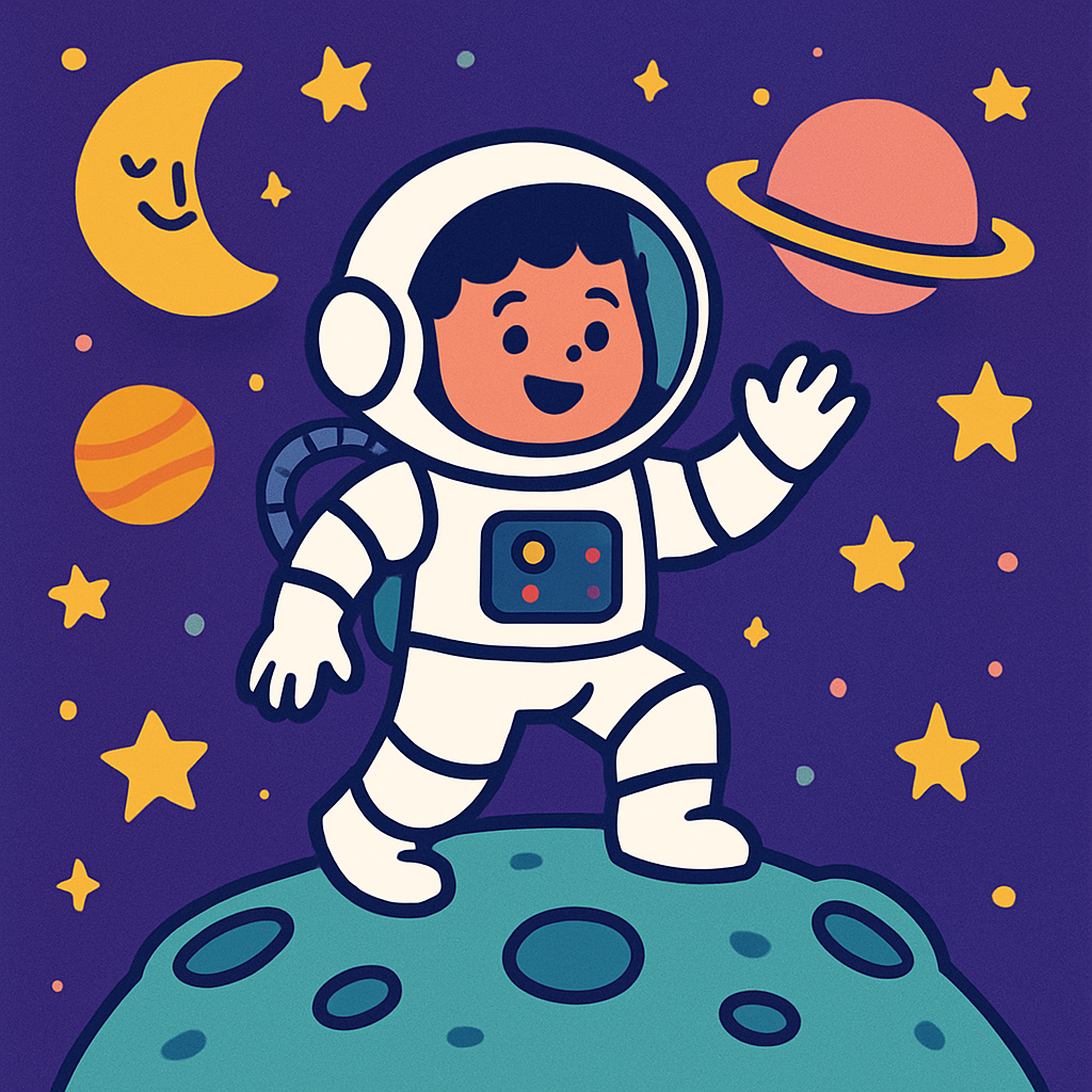Galaxy Explorer Spacesuit Adventure painting diamond kit