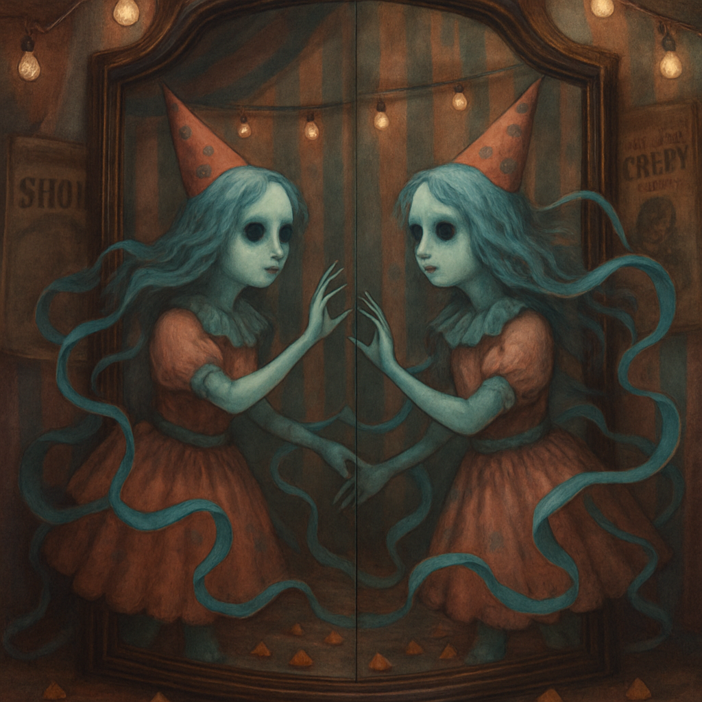 Phantom Carnival Mirror Girls diamonded painting kits