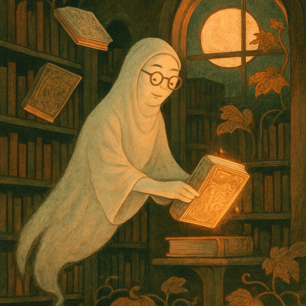 Harvest Moon Librarian Ghost paint by diamond