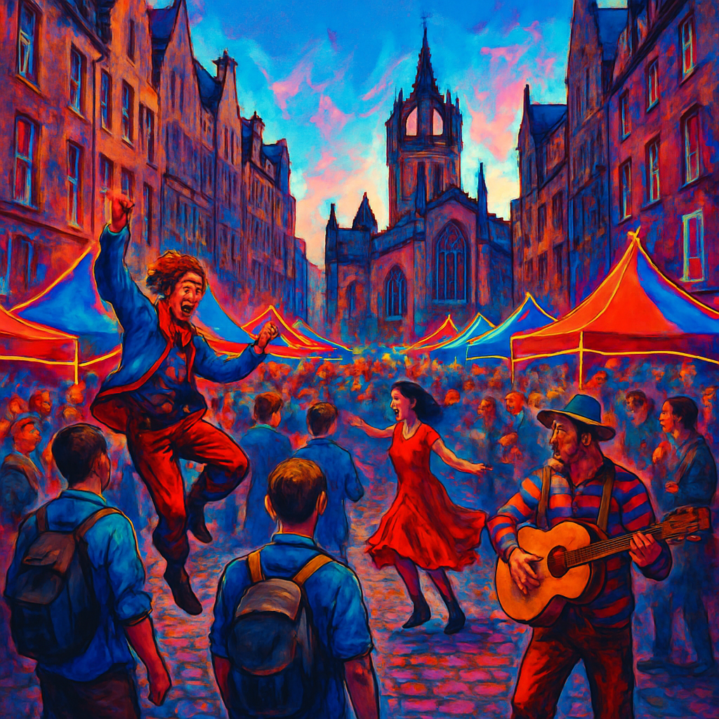 Celebration At Edinburgh Fringe Festival paint by diamonds