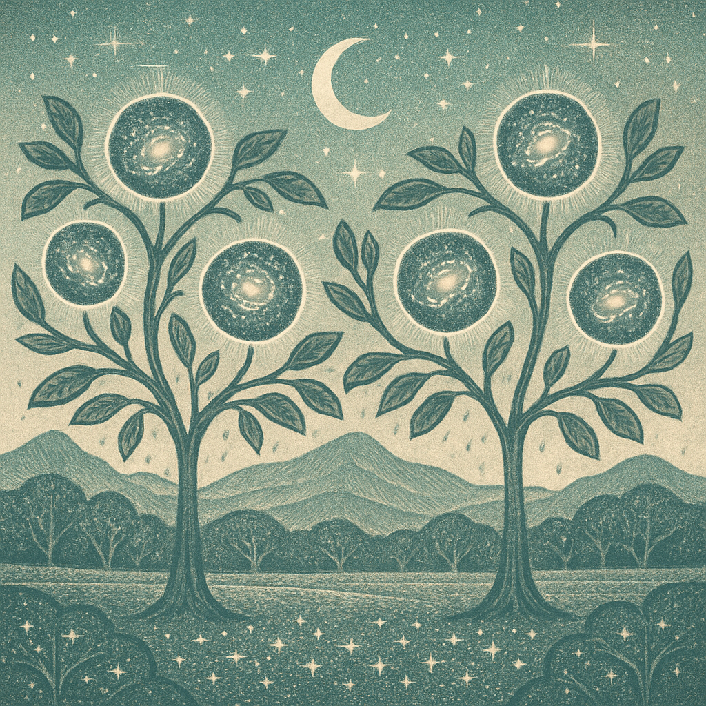 Galaxy Orchard Tapestry DIY paint by diamonds