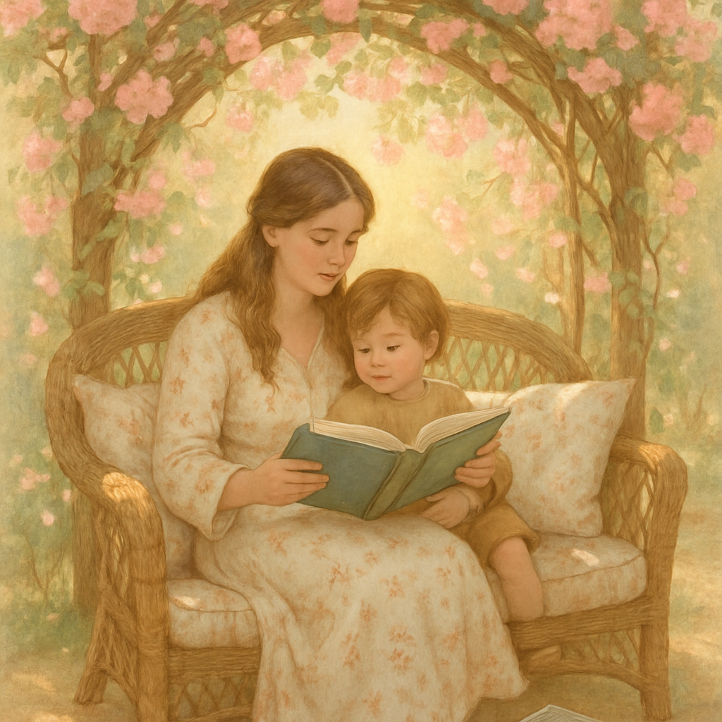 Garden Hideaway A Cozy Reading Nook For Two painting diamond kit