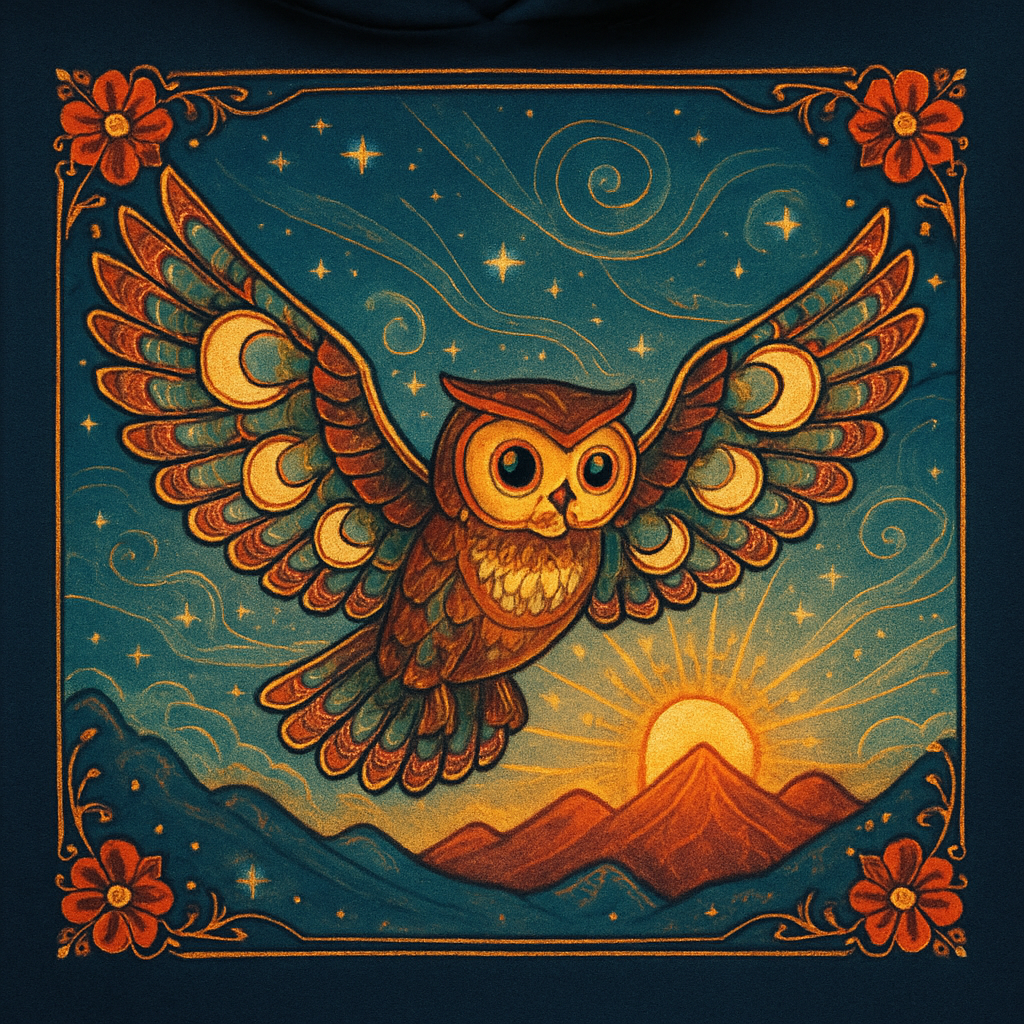 Owlsong Of The Amber Dawn diamond painting