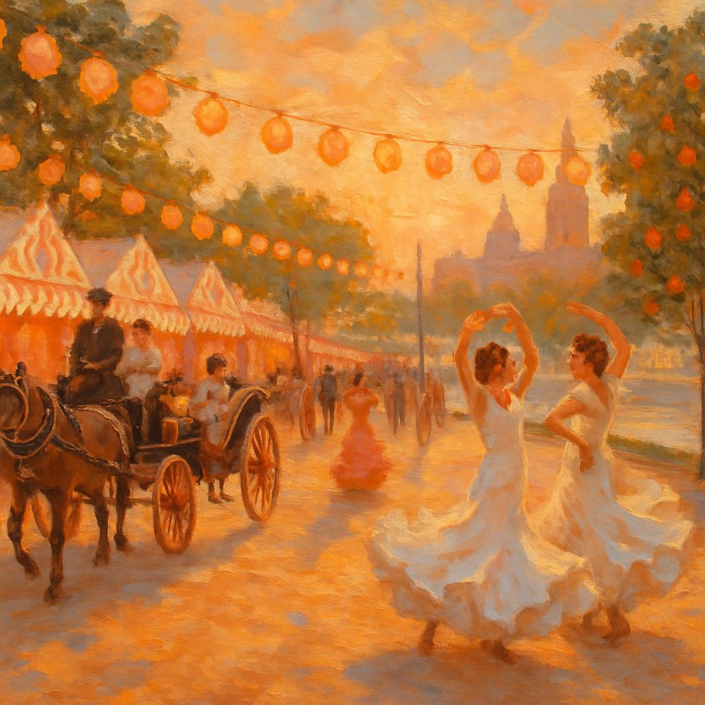 Feria Of April Seville diamond painting