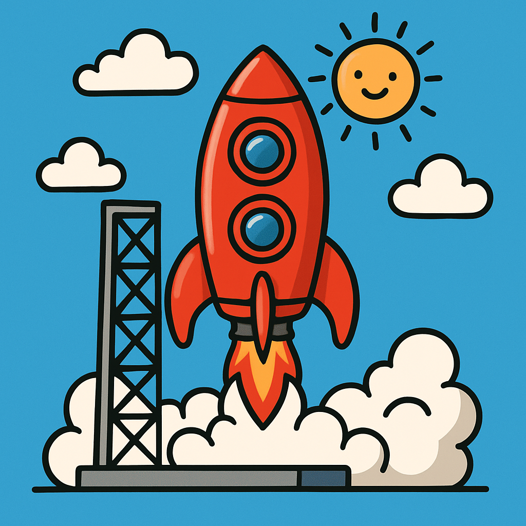 Cosmic Rocket Launch Adventure Paint by diamonds art