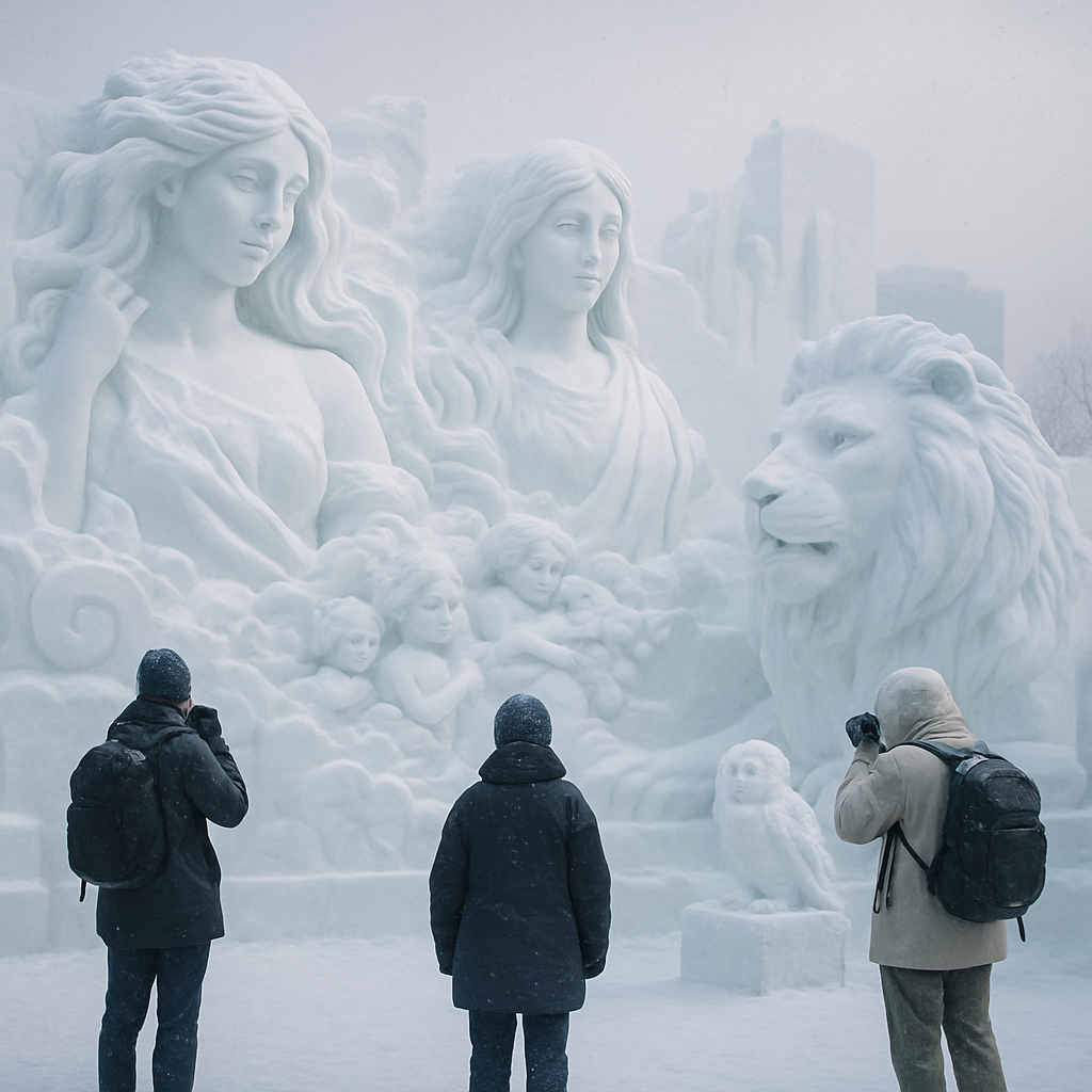Sapporo Snow Sculpture Festival Paint by diamonds kits