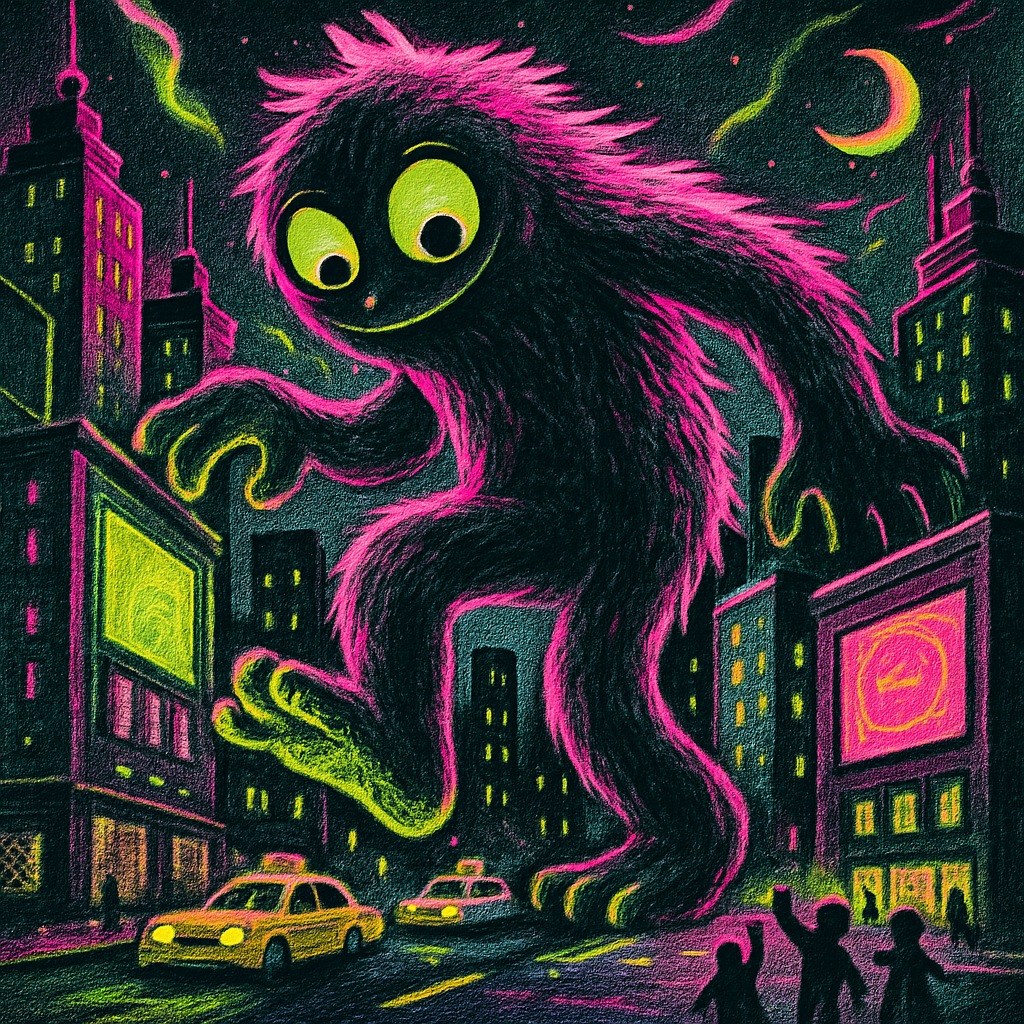 Monster City Night Stomp painting diamond kit