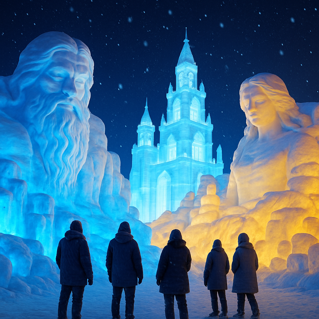 Harbin International Ice And Snow Sculpture Extravaganza paint by diamonds
