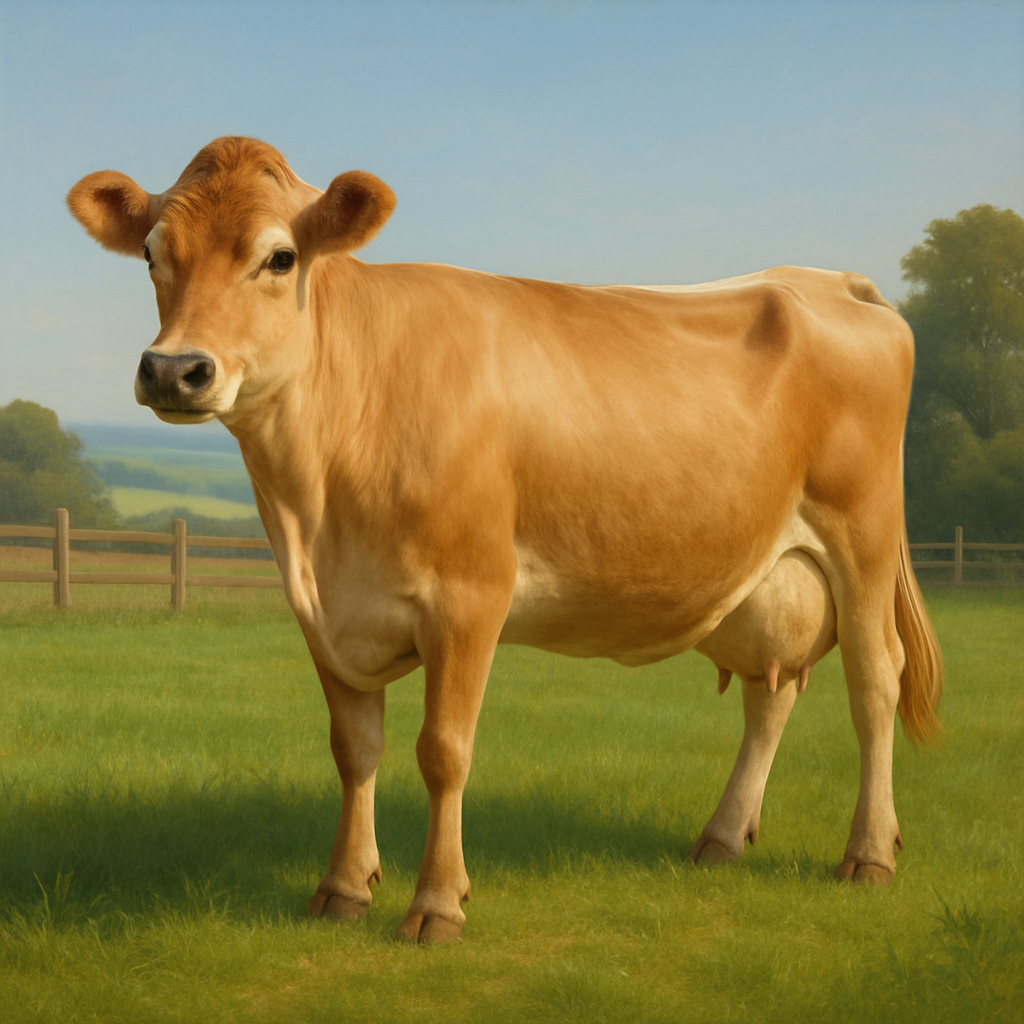 Jersey Dairy Cattle paint by diamonds