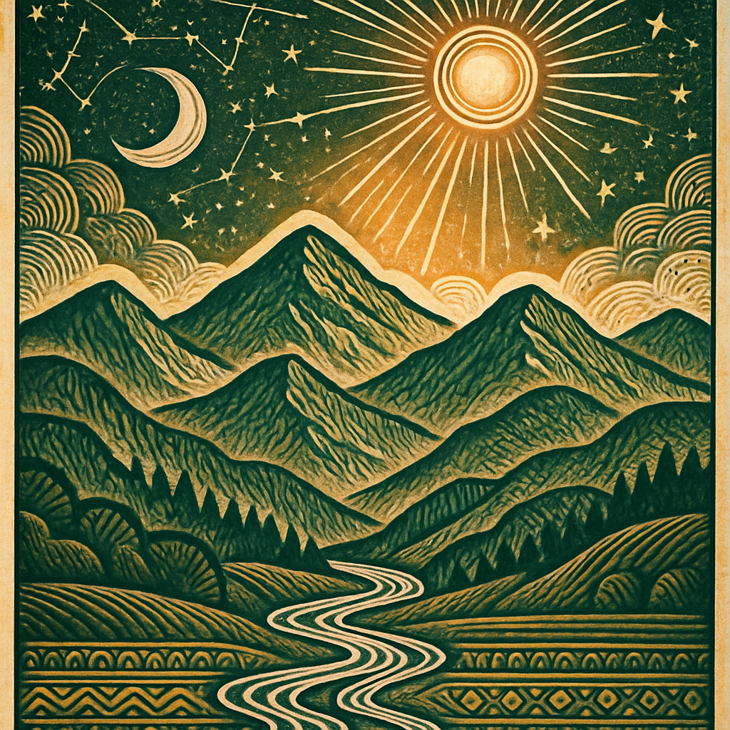 Skyloom Mountain Song paint by color