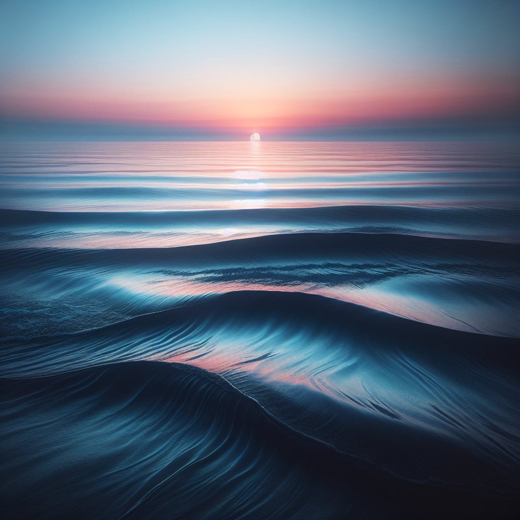 Calm Ocean Sunrise Painting Diamond Kit