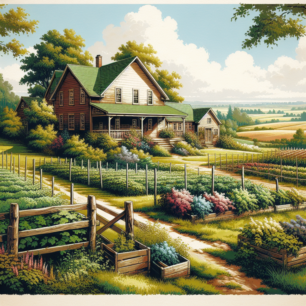 Charming Country Farmhouse Paint By Diamonds Kits