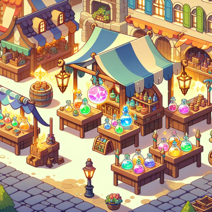 Magical Market Day Paint By Diamond