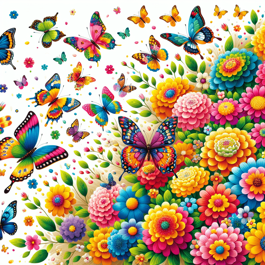 Dancing Butterflies In The Breeze Paint By Diamonds Kits