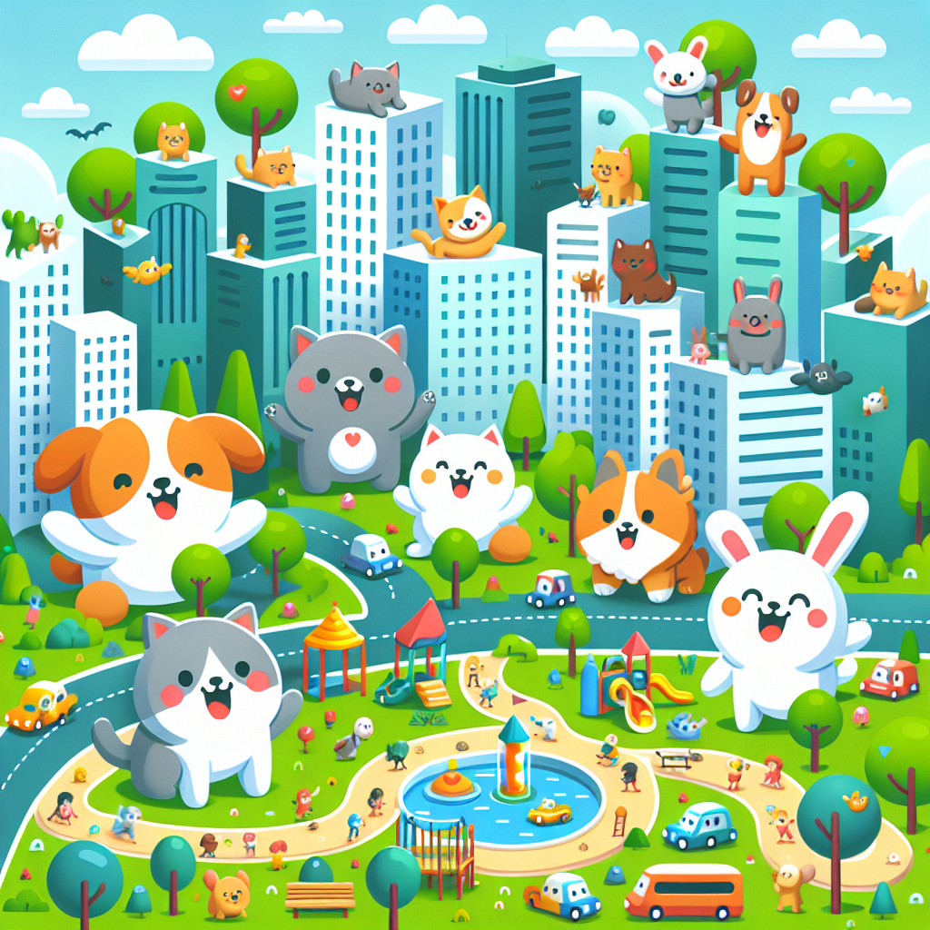 Cheerful City Adventure Diamond Painting