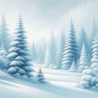 Frosty Forest Paint By Diamond