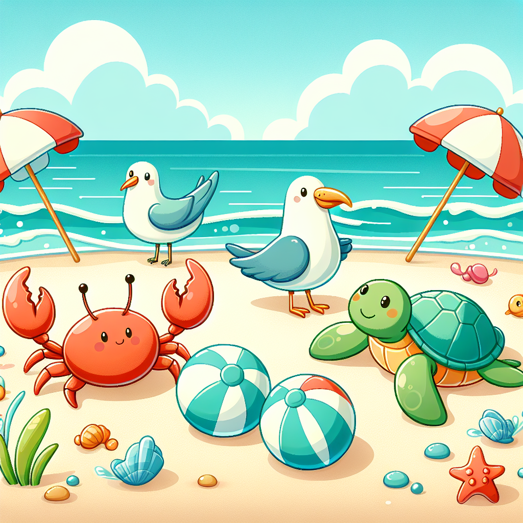 Whimsical Beach Party Paint By Color