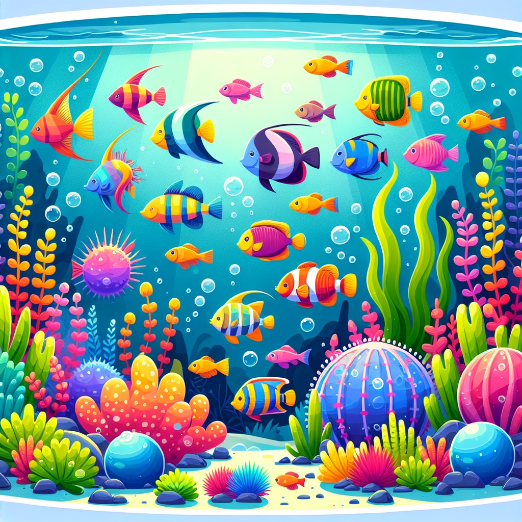 Friendly Fish Aquarium DIY Paint By Diamonds
