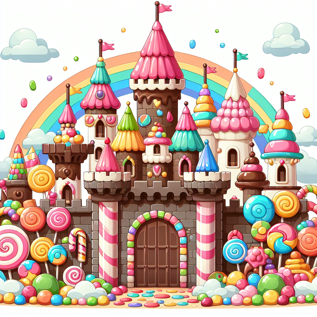 Whimsical Candy Castle Paint By Diamonds Art