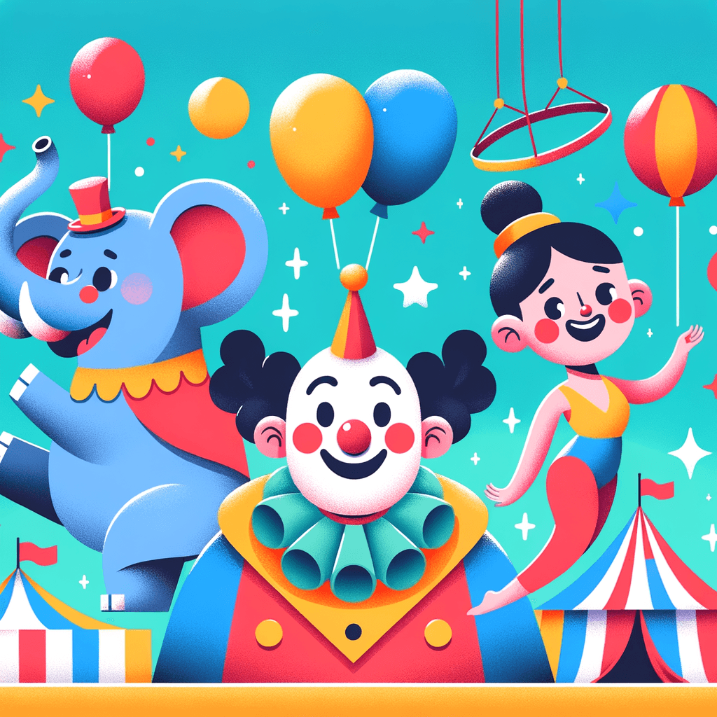 Cheerful Circus Characters Paint By Diamonds