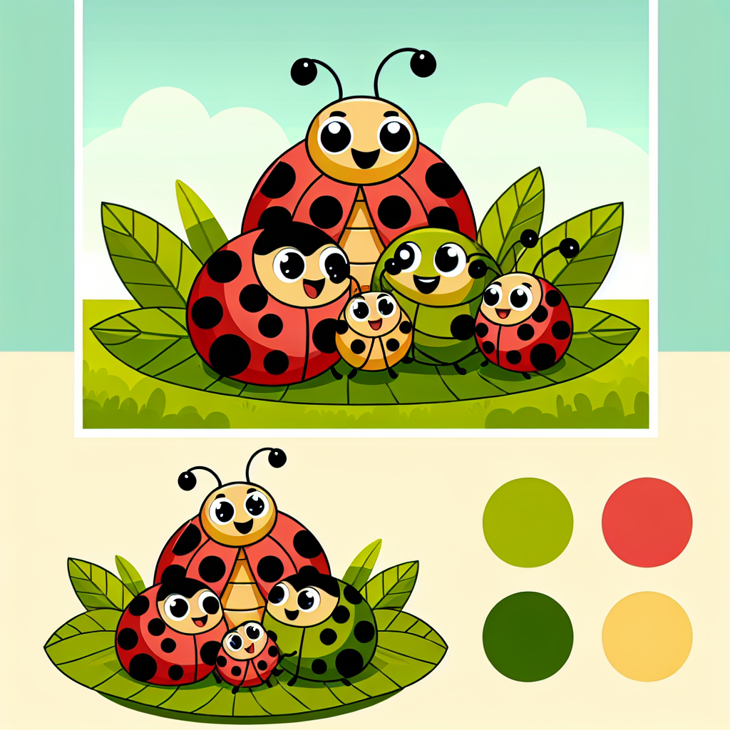 Lovely Ladybug Family Diamonded Painting Kits