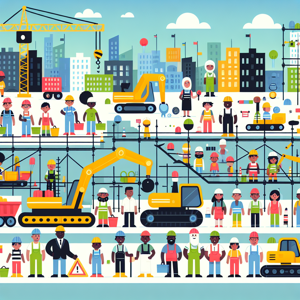 Giant Construction Crew DIY Paint By Diamonds