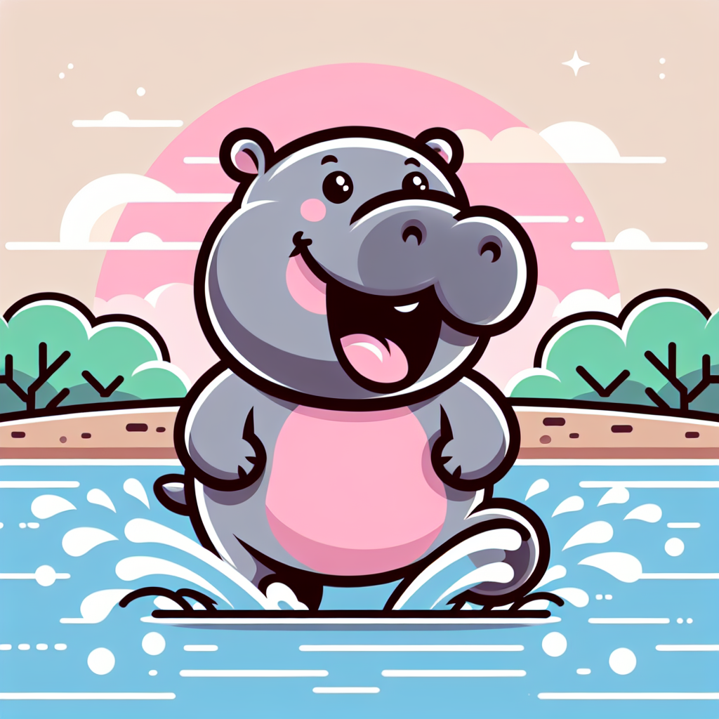 Happy Hippo Happenings Diamond Painting