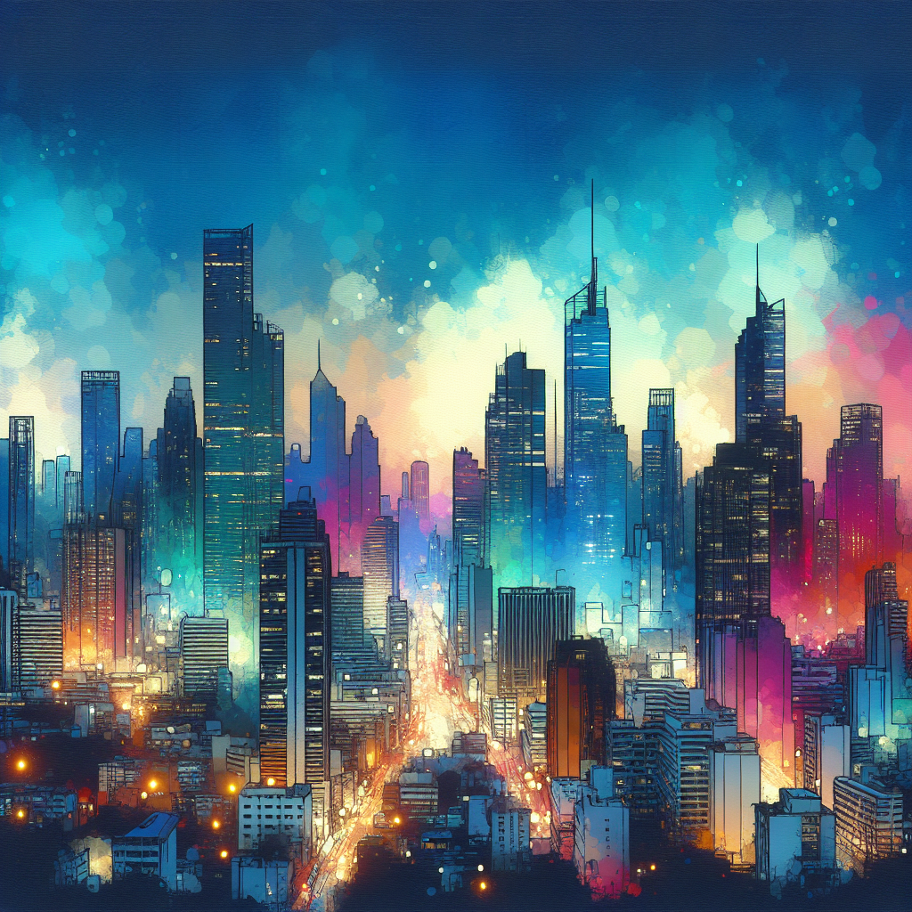Abstract City Life Diamond Painting