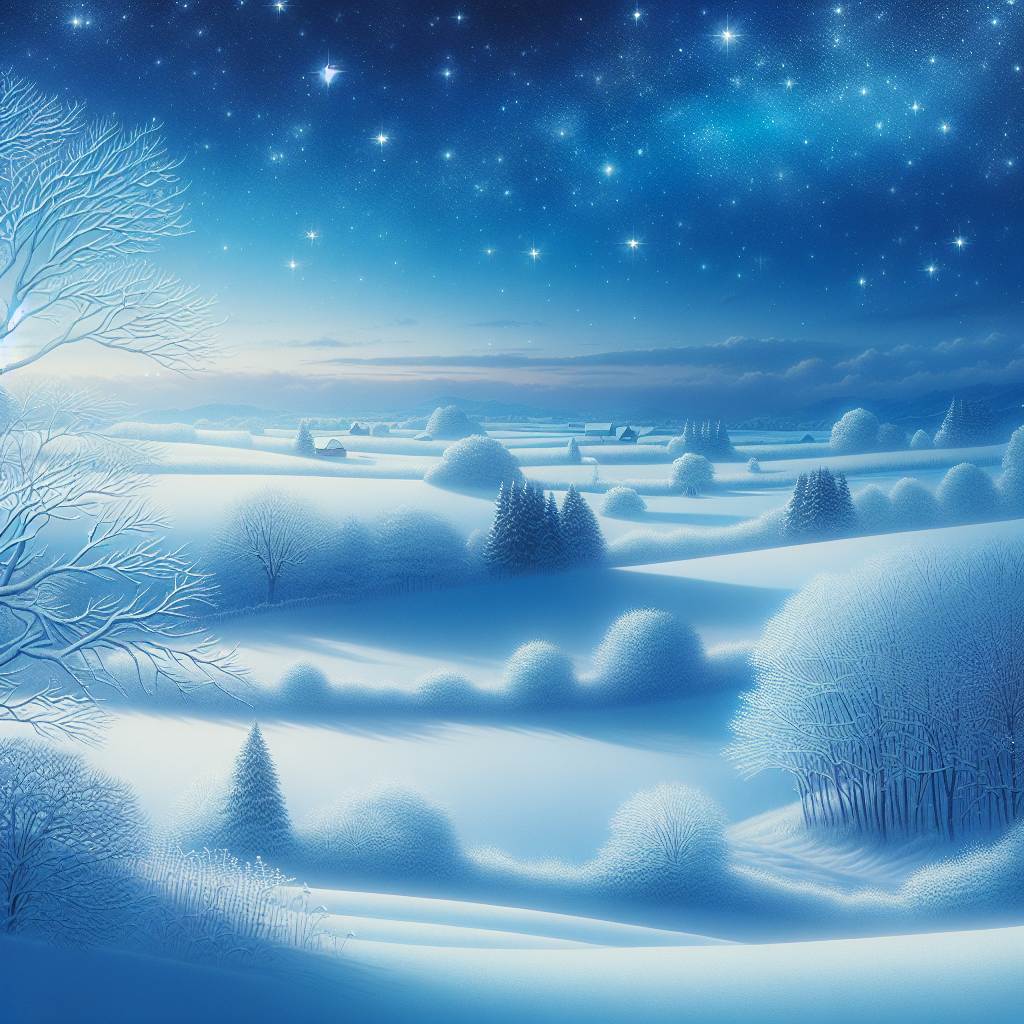 Dreamy Winter Night Paint By Diamonds Kits