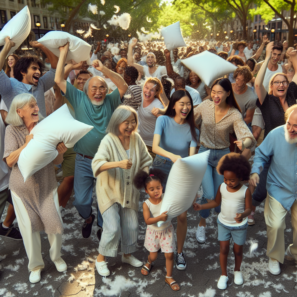 World Pillow Fight Day - Global Paint By Diamonds Art