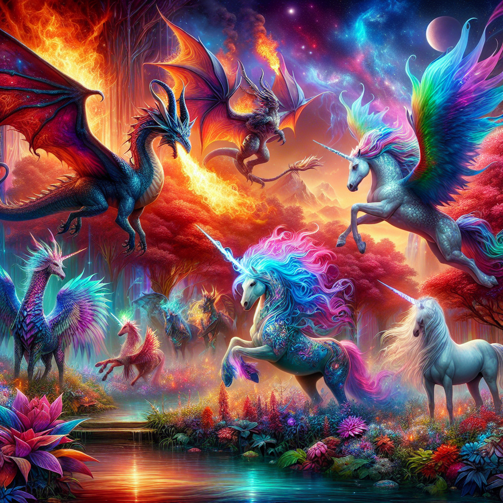Mythical Beasts Diamond Painting