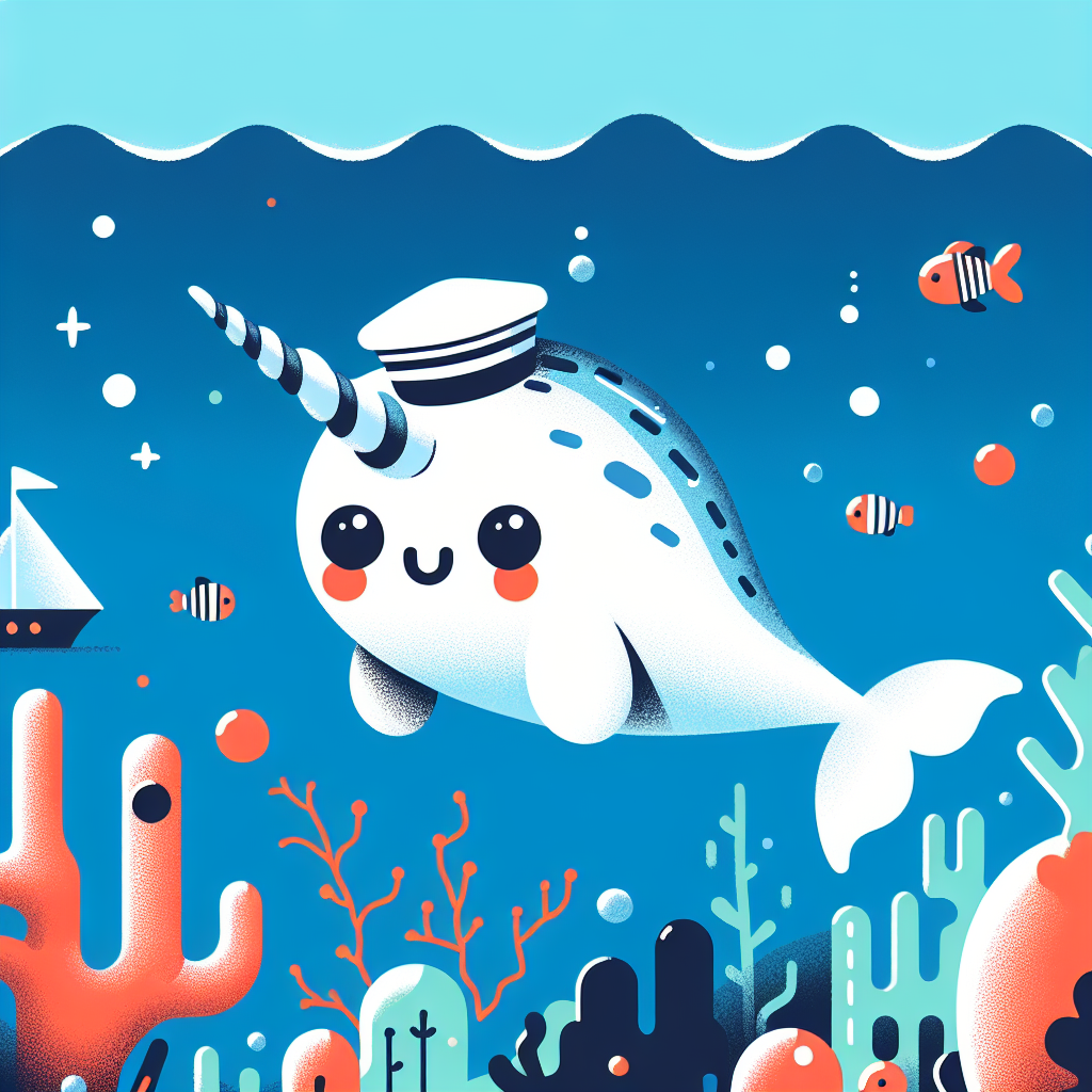 Nautical Narwhal's Oceanic Quest Diamond Painting