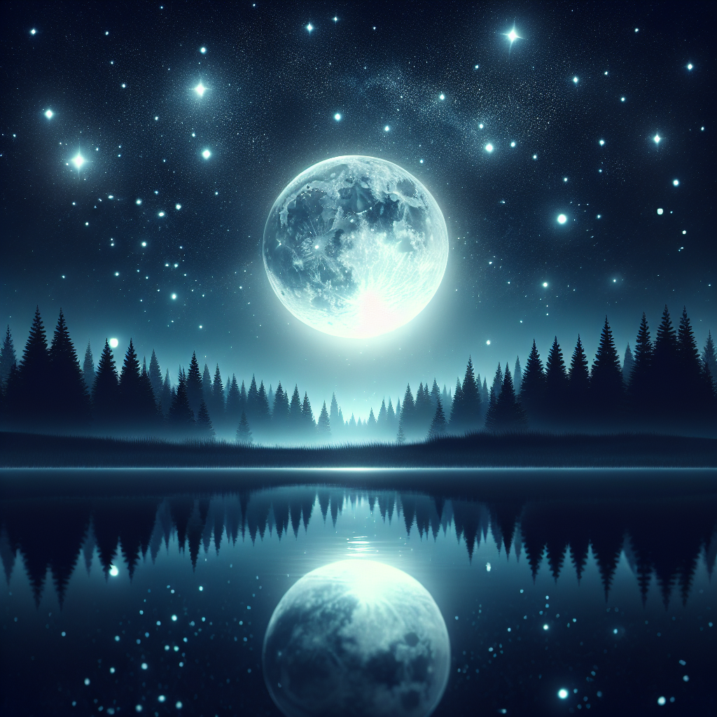 Romantic Moonlit Night Diamonded Painting Kits