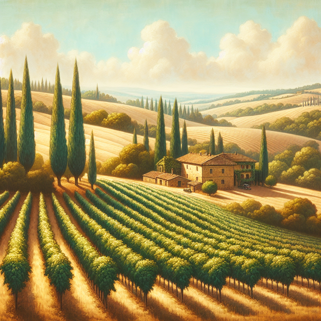 Tuscan Vineyard Serenity Paint By Diamond